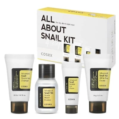 Picture of COSRX All About Snail Kit 4 In 1(Cleanser,Essence,Eye Cream,All in One Cream)-Original