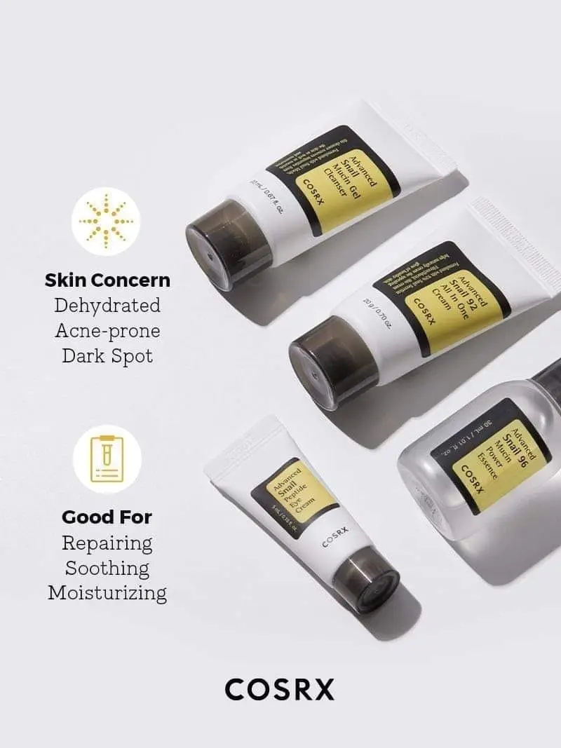 Picture of COSRX All About Snail Kit 4 In 1(Cleanser,Essence,Eye Cream,All in One Cream)-Original