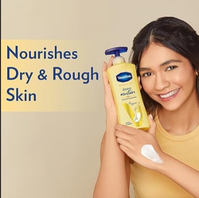 Picture of Vaseline Intensive Care Deep Moisture Nourishing Body Lotion For Men & Women - 400ml(Made In India)
