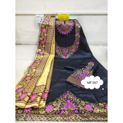 Picture of Premium Quality Unstitched Cotton Print Three Pieces for Women/ Girl - Multicolor - 56 Inch