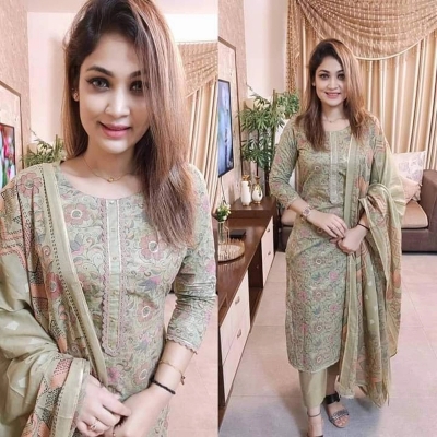 Picture of Premium Quality Unstitched Cotton Print Three Pieces for Women/ Girl - Multicolor - 56 Inch