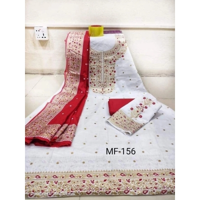 Picture of Premium Quality Unstitched Cotton Print Three Pieces for Women/ Girl - Multicolor - 56 Inch