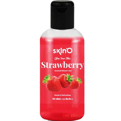 Picture of Skino Strawberry Flavoured Shower Gel for Soft & Glowing Skin - 220ml - Fruity