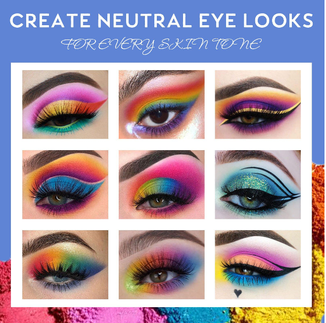 Picture of UCANBE Exotic Flavors 48 Color Eyeshadow Palette Matte Eyeshadow Glittery Eyeshadow Shimmer Eyeshadow Colorful Eyeshadow