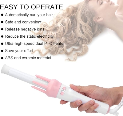 Picture of Vivid & Vogue Automatic Hair Curler Machine - Pink