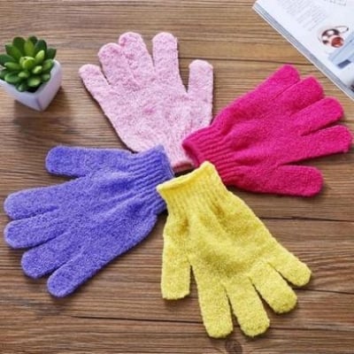 Picture of Shower Gloves  Exfoliating Wash Skin Spa Bath Gloves Foam Bath Skin Resistance Body Mage Cleaning Loofah Scrubber - 1pcs