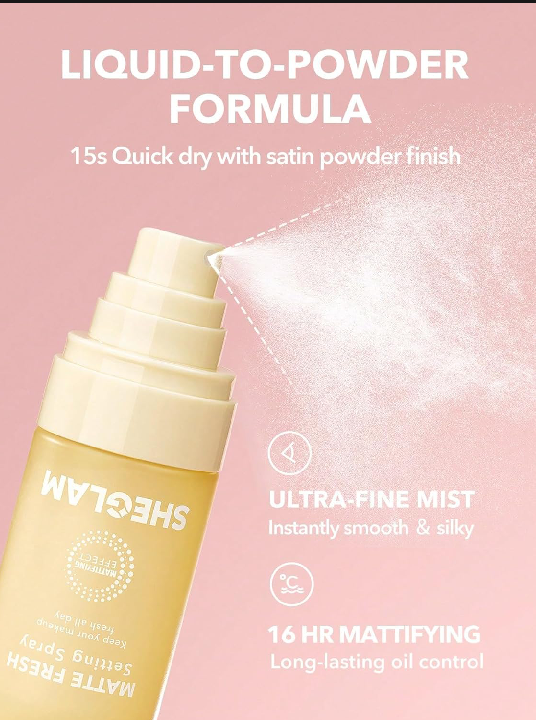 Picture of She Glam Matte Finish Setting Spray 55 Ml