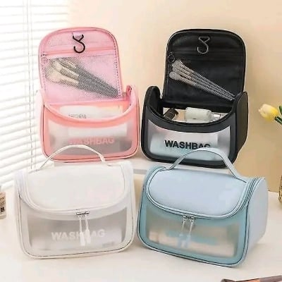 Picture of Large Capacity Makeup Organizer Bag Waterproof Cosmetic Storage Bag Travel Makeup Pouch - Multicolor