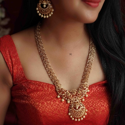 Picture of Indian Traditional Fashion Weeding/Party Bridal Choker Necklace & Earrings Jewellery Set For Women - Necklace For Girls - Multicolor