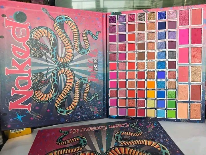 Picture of NAKED Vector 77 Color Eyeshadow Palette with 12 Blush,Contour & Highlighter- Makeup Matte Eyeshadow Glittery Eyeshadow Shimmer Eyeshadow Colorful Eyeshadow
