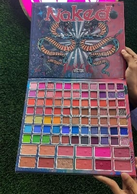 Picture of NAKED Vector 77 Color Eyeshadow Palette with 12 Blush,Contour & Highlighter- Makeup Matte Eyeshadow Glittery Eyeshadow Shimmer Eyeshadow Colorful Eyeshadow