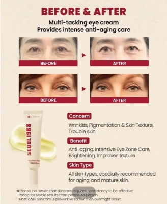 Picture of KSECRET SEOUL 1988 EYE CREAM : RETINAL LIPOSOME 4% + FERMENTED BEAN 30ML