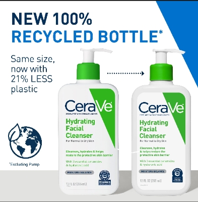 Picture of CeraVe Hydrating Cleanser For Normal To Dry Skin - 236ML(UK) - Green