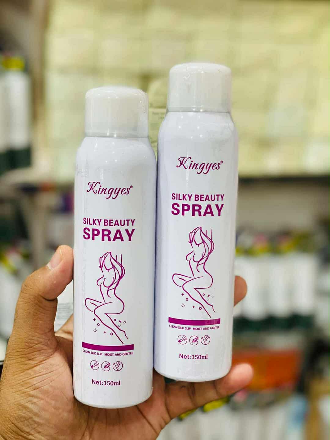 Picture of Kingyes Silky Beauty Painless Hair Removal Spray For Men & Women 150ML - Hair Removal - White