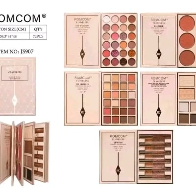Picture of Romcom Fashion All in One Makeup Pallet Eyeshadow Palette Blusher Pallet Highlighter Pallet Liquid Matte Lipstick Set Eyebrow Kit