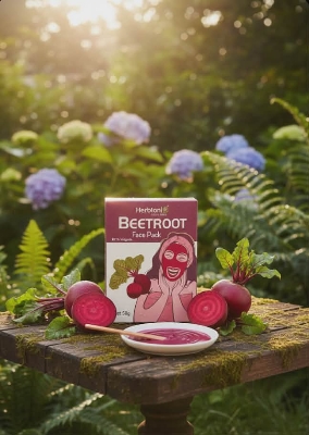 Picture of HERBTONI Beetroot Face Pack - 50gm