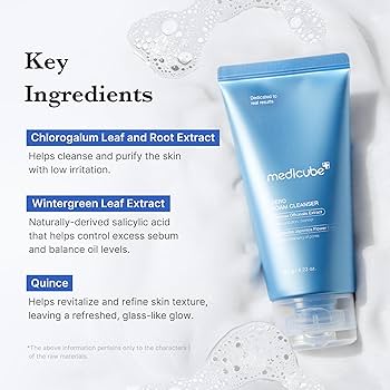 Picture of Medicube Zero Pore SA Clear Capsule Cleansing Foam-120gm - Blue