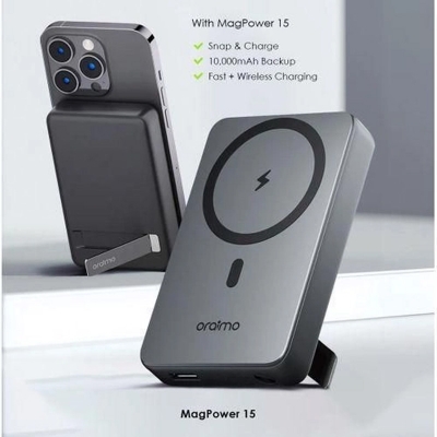 Picture of Oraimo 10000 mAh Wireless Power Bank (MagPower 15, model OPB-7102W):