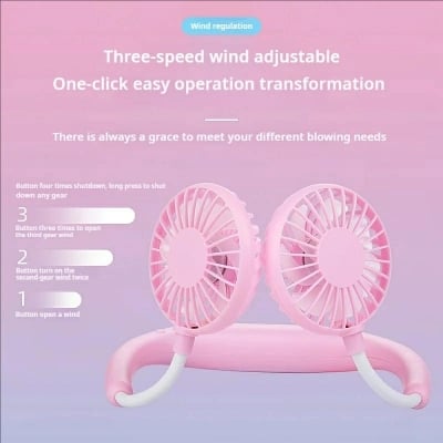 Picture of Neck Fan Wearable Rechargeable Fan
