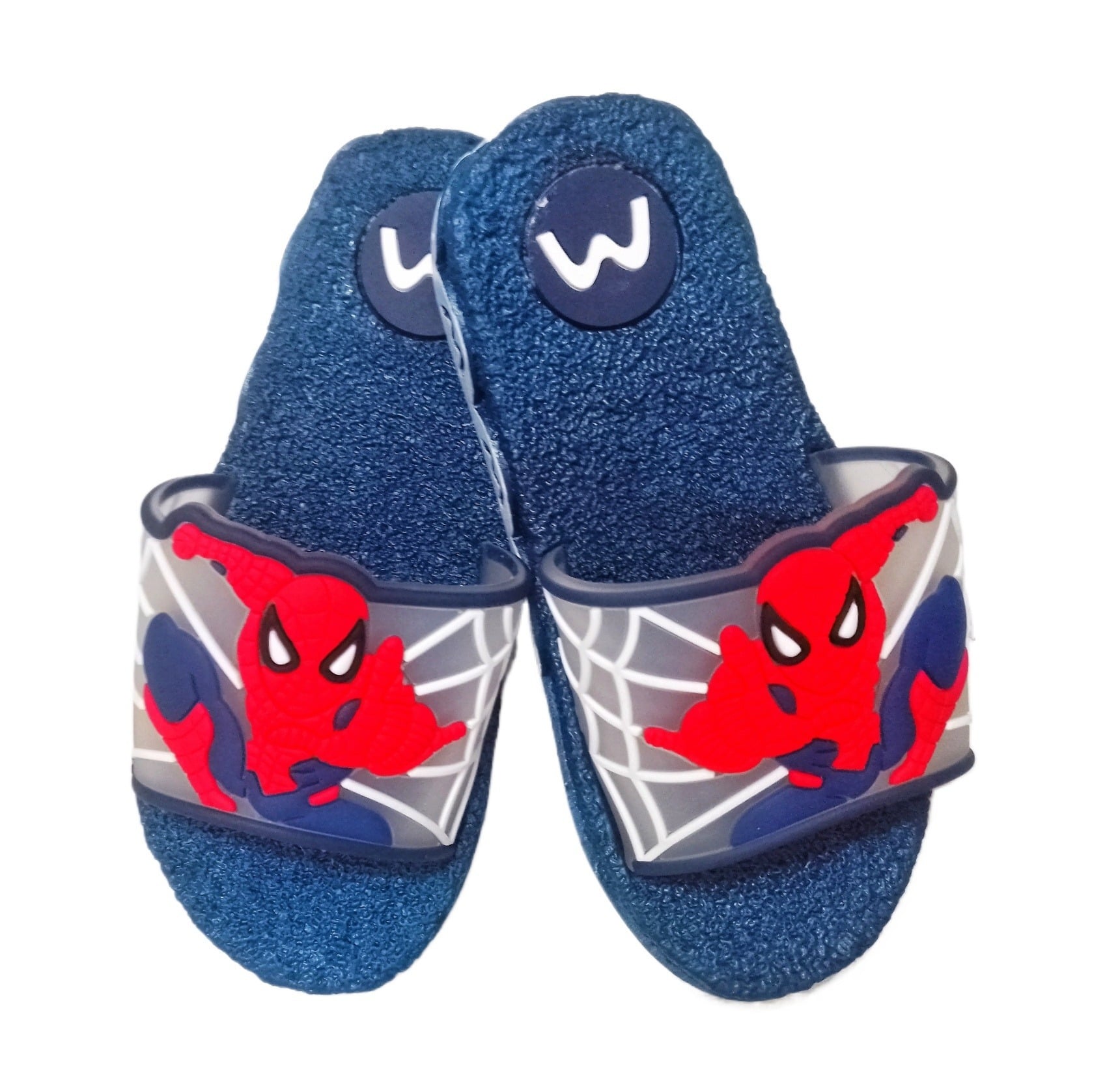 Picture of Disney Mickey Mouse Kids Sandals | Boys & Girls Sliders with Supportive Strap for Toddlers | Slides for Child | Blue & Black, Red Slip-on Pool Shoes Footwear