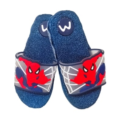Picture of Disney Mickey Mouse Kids Sandals | Boys & Girls Sliders with Supportive Strap for Toddlers | Slides for Child | Blue & Black, Red Slip-on Pool Shoes Footwear