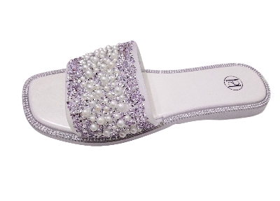 Picture of Slippers For Girls | Sandals for girls with stones | Fashionable | Stylish | Comfortable | Super soft | Super | lightweight | Anti-slip sole | Casual wear slippers for women | Girls Slide Sandal Slippers