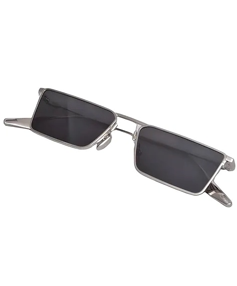 Picture of Eymen I Rectangular Sunglasses Classic Retro Metal Frame Small Size UV400 UV Protection For Men And Women