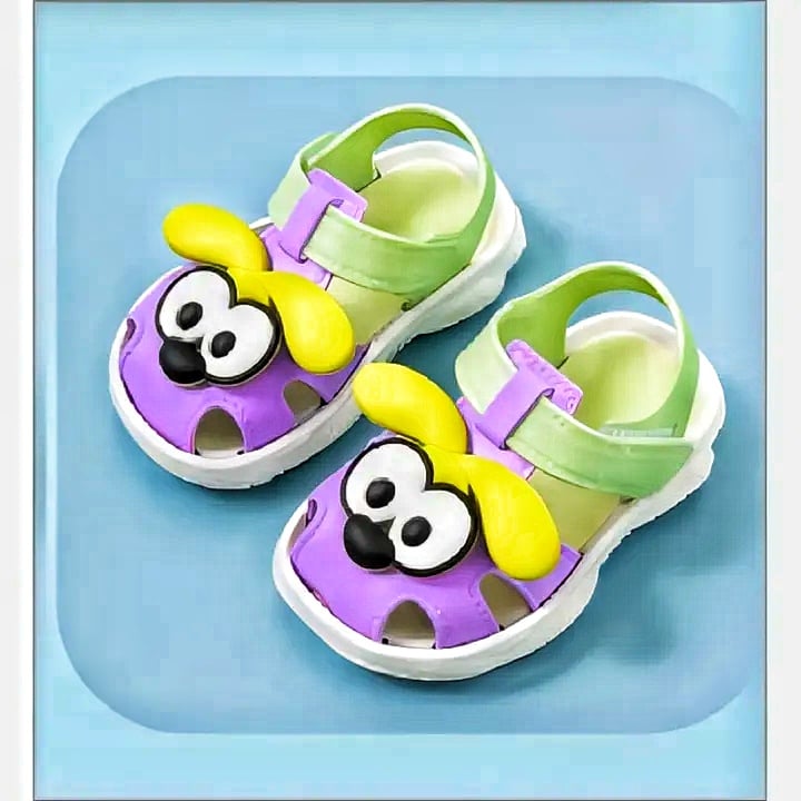 Picture of Kids Girls & Boys Walkers Sandals Soft Rubber Sole Non Slip Summer Baby Shoes Toddler Flat Shoes Funky Monkey Slides Kids Slippers for children