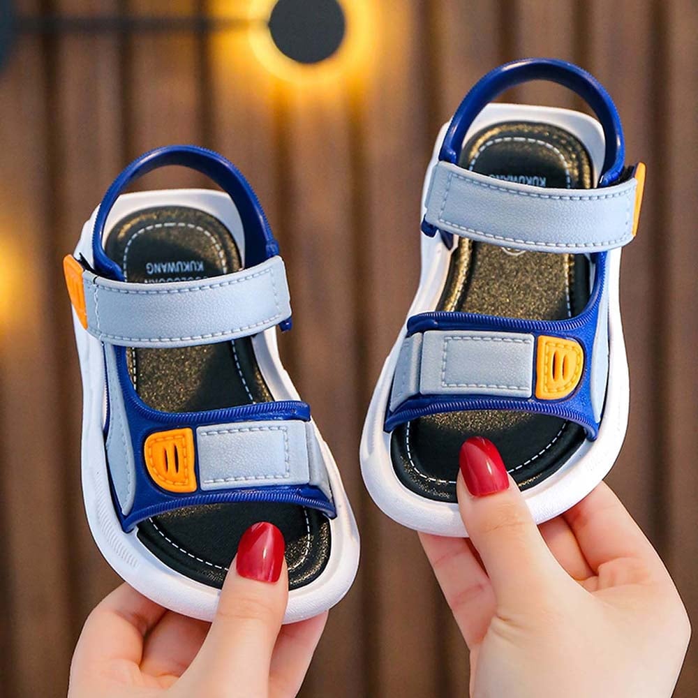Picture of Kids' Comfortable Sports Sandals with Velcro Closure for Boys - Durable Microfiber & Synthetic Leather - New