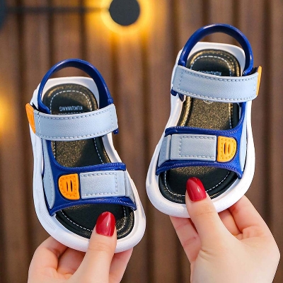 Picture of Kids' Comfortable Sports Sandals with Velcro Closure for Boys - Durable Microfiber & Synthetic Leather - New