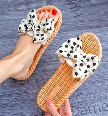 Picture of Indoor Slippers Women Home Shoes Lightweight Linen Girl's Slippers Lightweight Home Slippers