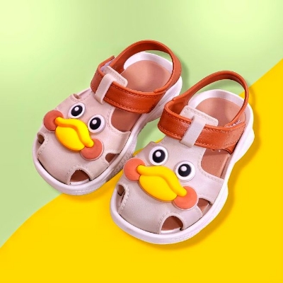 Picture of Children's Flip Flops Boy's & Girl's Summer New Cartoon Boy's Non-Slip Soft Bottom Indoor Bathroom Baby Beach Slippers - Blue, Pink, Brawon