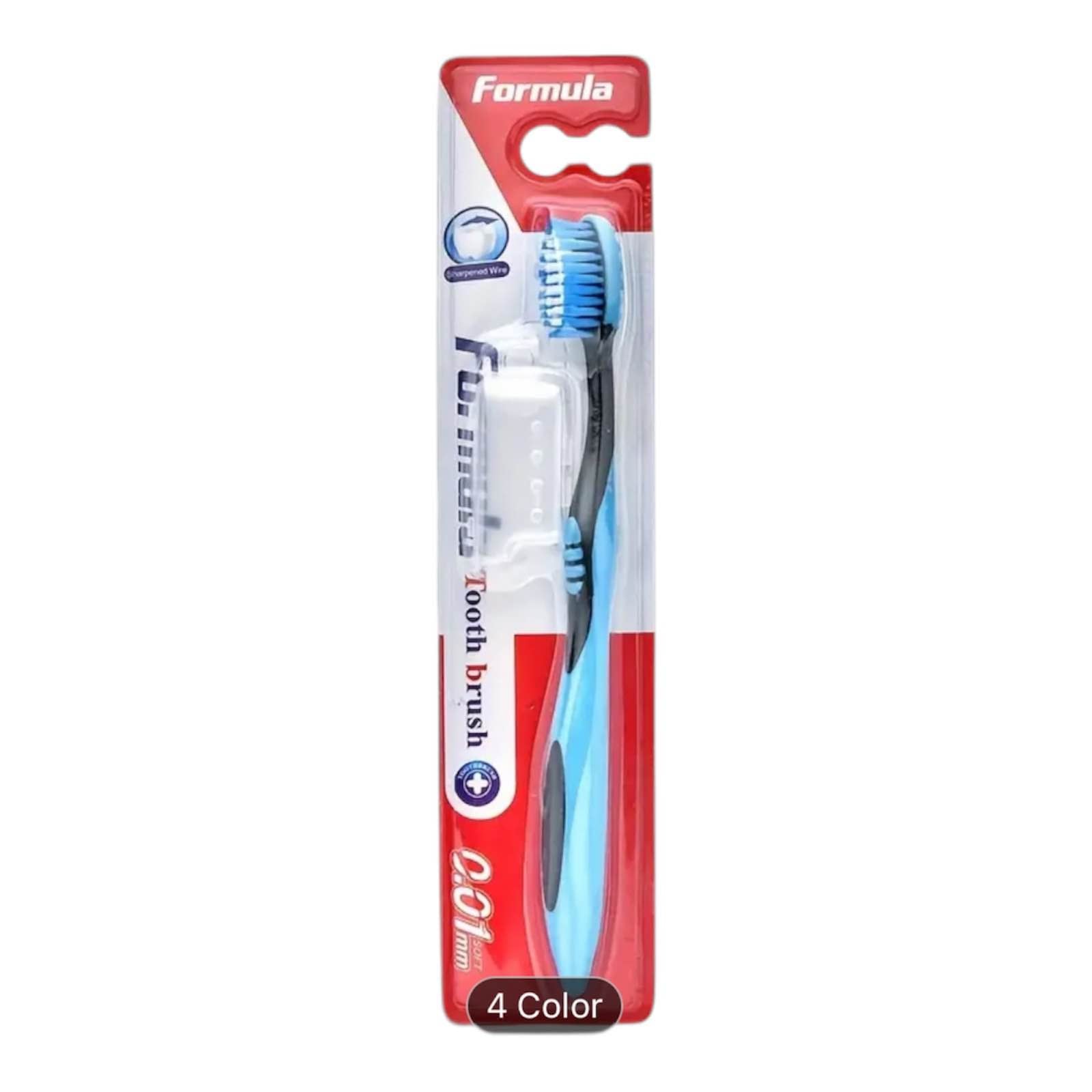 Picture of Premium 4pcs Toothbrush Set For Adults - Medium Firm Nylon Bristles, Wide Head Design For Efficient Cleaning, Color-Coded For Easy Identification