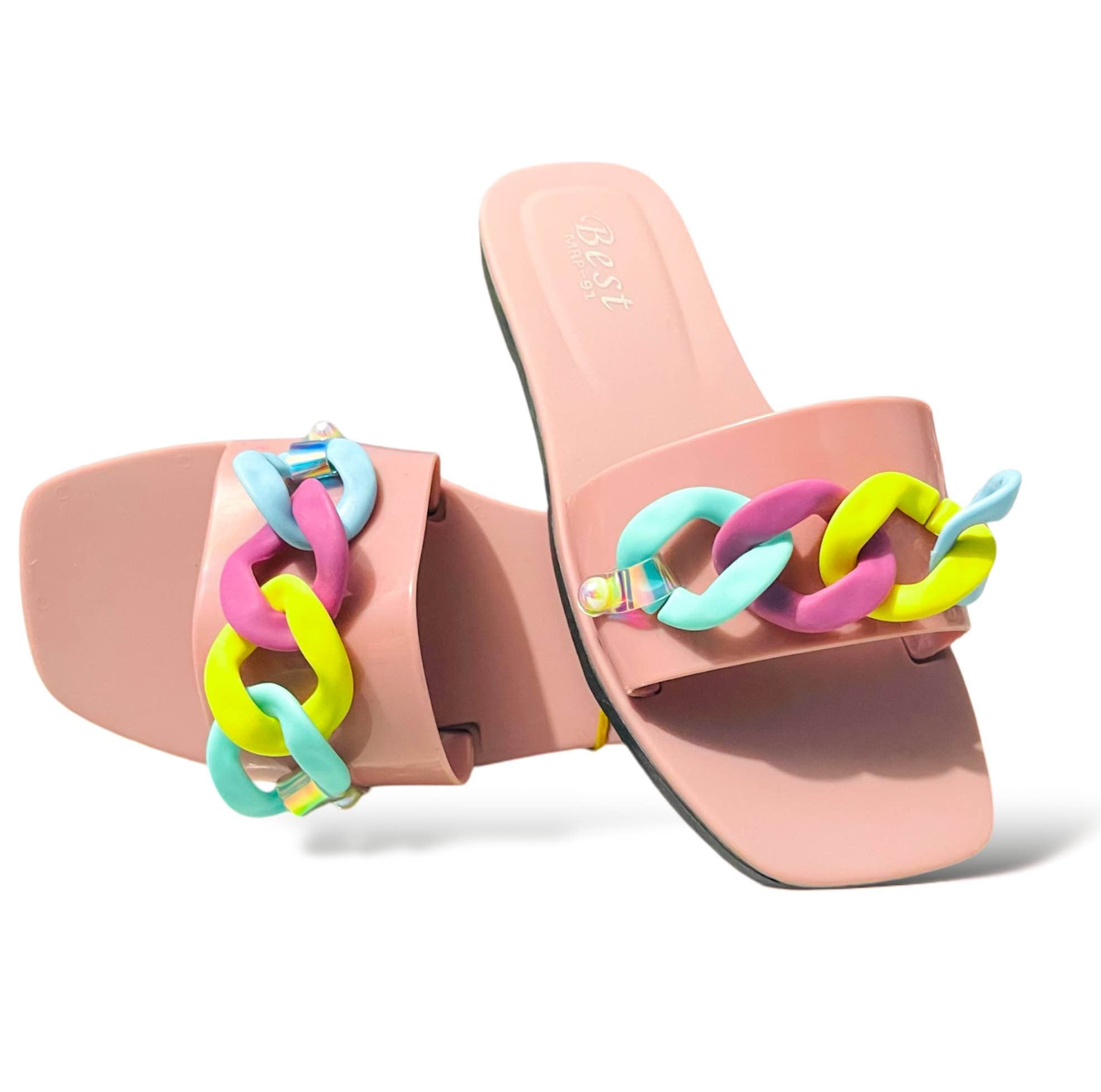 Picture of Slipper Slipper for Girls ANANDA Chain Design Slipper High Quality Girls Slipper Girls sandal Girls Shoes New premium sandal for Women