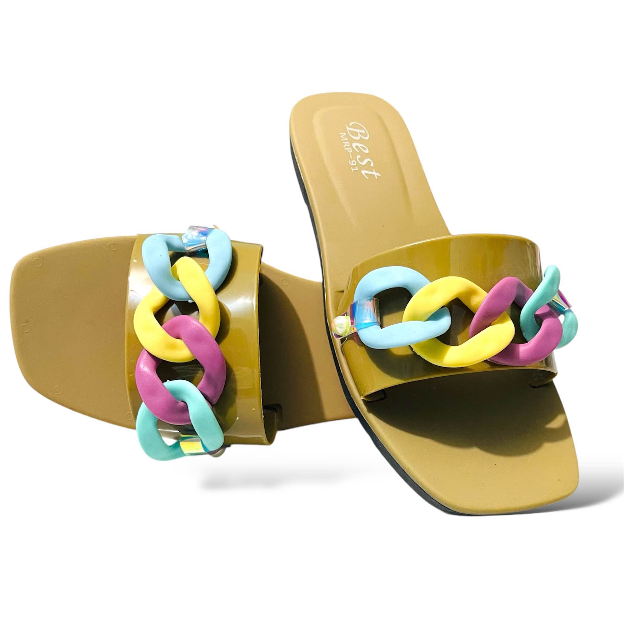 Picture of Slipper Slipper for Girls ANANDA Chain Design Slipper High Quality Girls Slipper Girls sandal Girls Shoes New premium sandal for Women