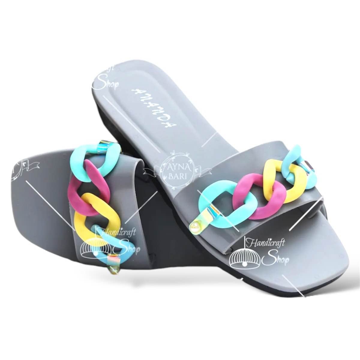 Picture of Slipper Slipper for Girls ANANDA Chain Design Slipper High Quality Girls Slipper Girls sandal Girls Shoes New premium sandal for Women