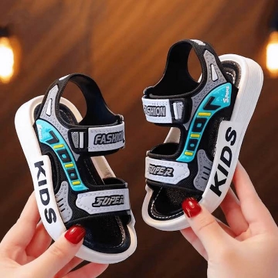 Picture of Children Sport Sandals New Boys Girls Casual BeachShoe Comfortable Soft Sole Kids Shoes Fashion Non-slip Slippers toddler
