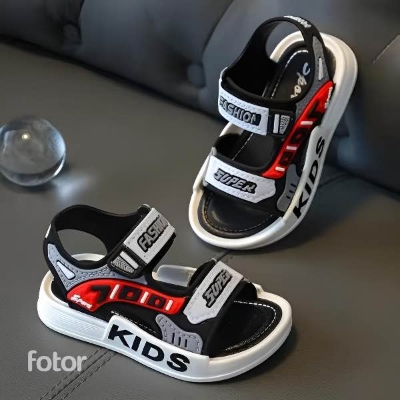 Picture of Children Sport Sandals New Boys Girls Casual BeachShoe Comfortable Soft Sole Kids Shoes Fashion Non-slip Slippers toddler