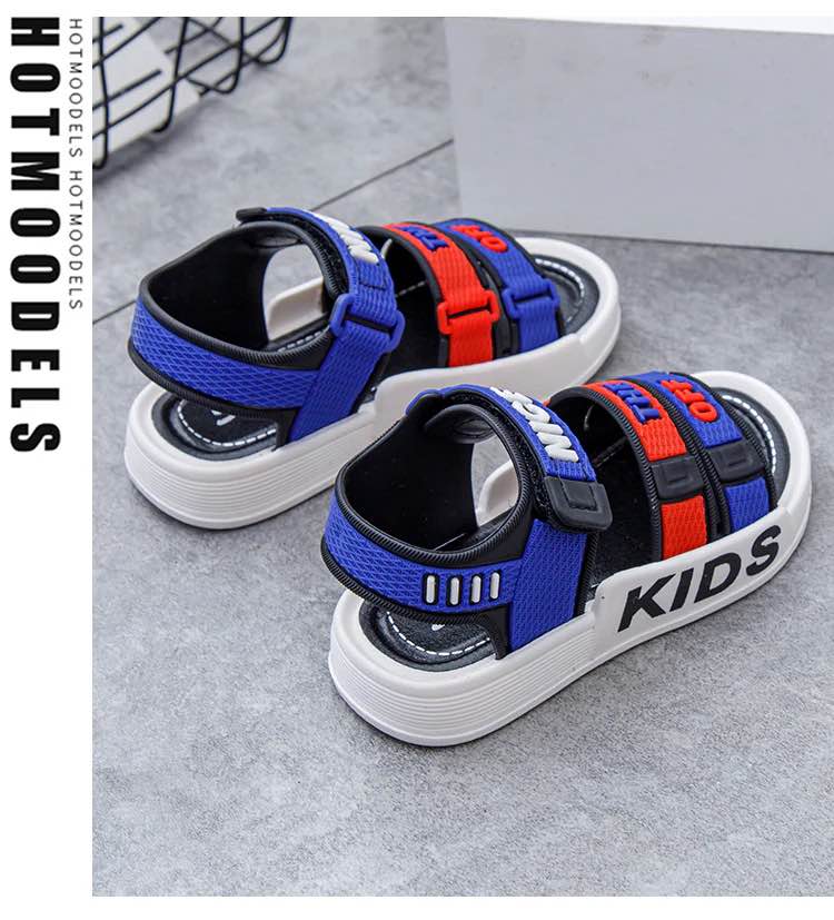 Picture of New Baby Boys Sandals Stylish Colorful Kids Beach Shoes Children Kids Sports Casual Student Pvc Sandals Soft Non-slip Fashion Wild New Summer & Winter Children Beach Sandals For Boys EUR 21-30