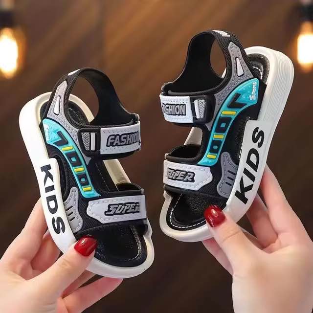 Picture of Children Sport Sandals Summer Boys Girls Casual BeachShoe Comfortable Soft Sole Kids Shoes Fashion Non-slip Slippers