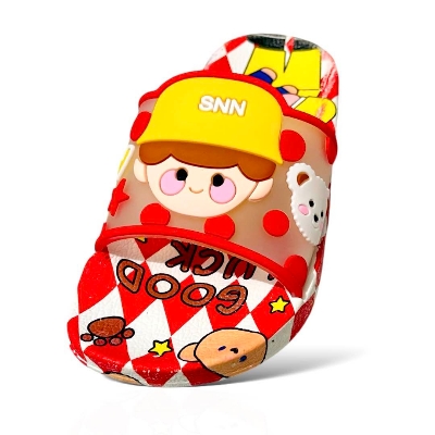 Picture of Slides For children | Slippers for boys sandals for kids room | Slides Slipper for Summer Slippers Shoes Graffiti Open Toe Low Platform Flip Flops Outdoor Flat Beach Slides Sandals cartoon Cute cartoon indoor Non outdoor children's slippers Color : Blue,
