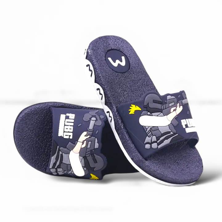 Picture of Slides Slipper for Child’s Boys New Model Cartoon Design high quality Slippers Shoes Graffiti Open Toe Low Platform Flip Flops Outdoor Flat Beach Slides Sandals