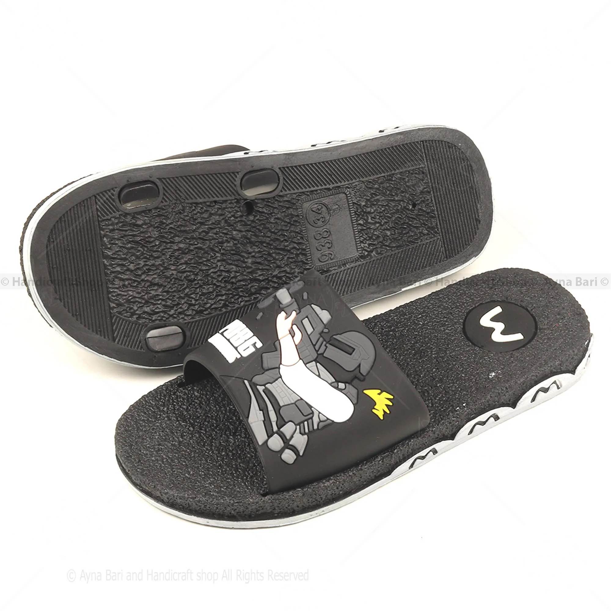 Picture of Slides Slipper for Child’s Boys New Model Cartoon Design high quality Slippers Shoes Graffiti Open Toe Low Platform Flip Flops Outdoor Flat Beach Slides Sandals