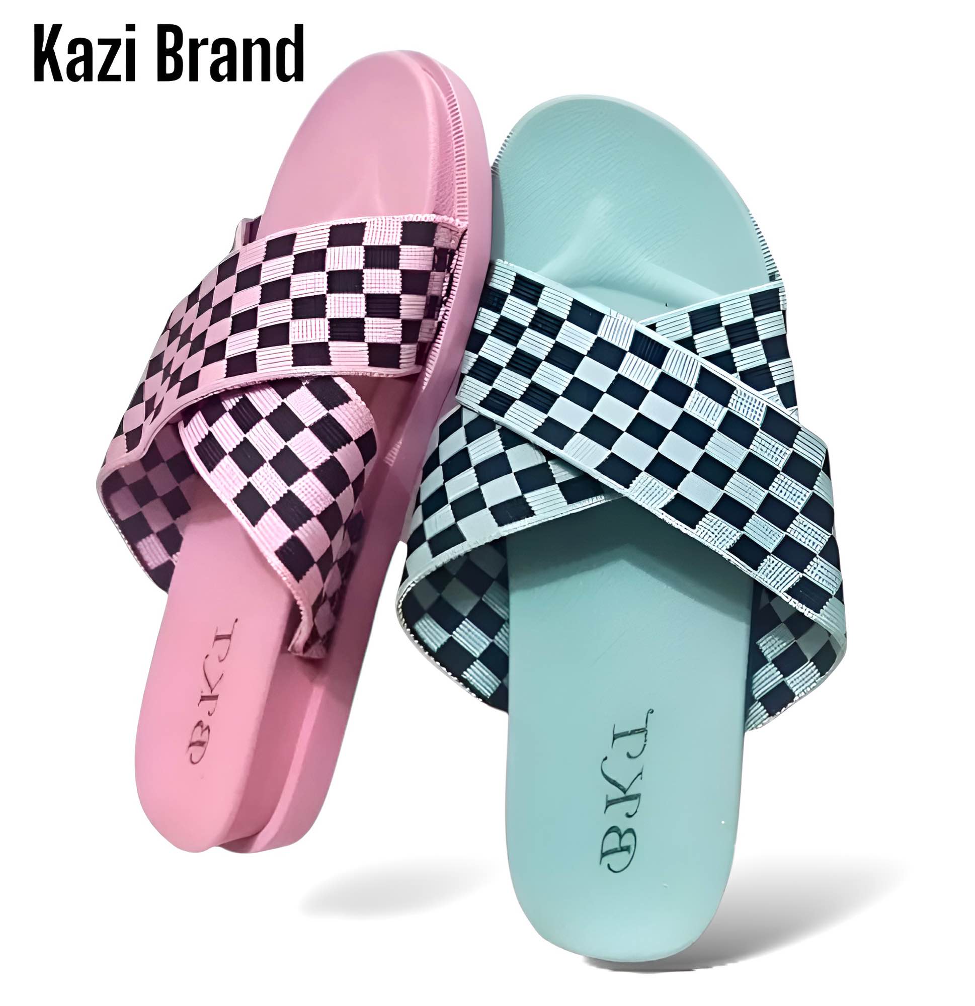 Picture of Womens Flat Regular Shoes New Fashionable Ladies Flat Slipper Sandals New Premium Sandal for Girls Blue Green Pink Size Eu 36-40