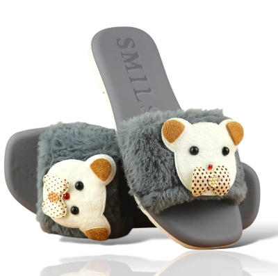 Picture of Flat Slipper for girls New collection Winter slipper for women Room Slipper house slipper wool slipper New premium winter Slippers  for woman