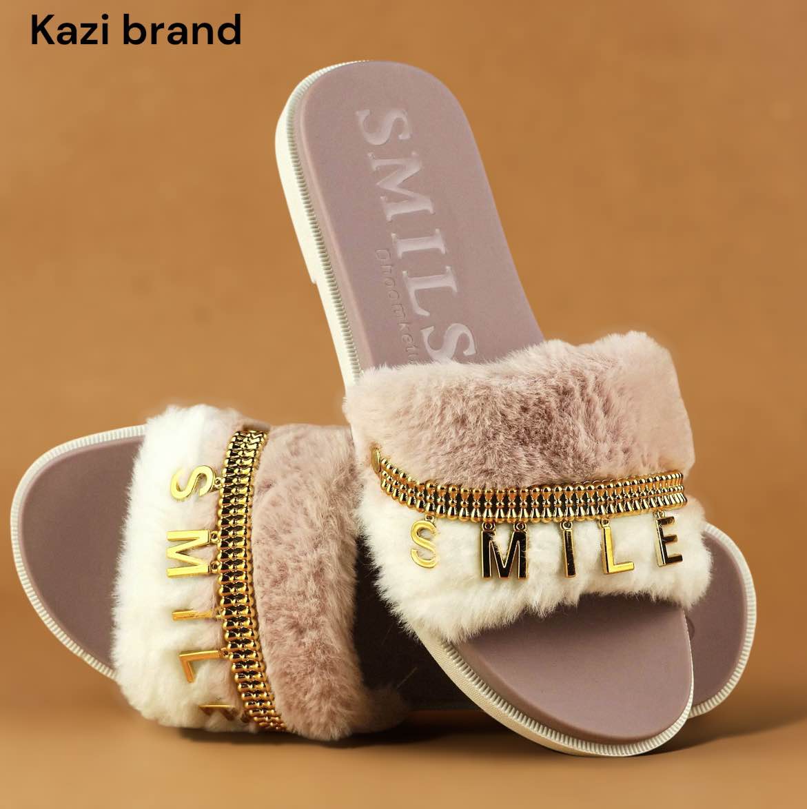 Picture of Flat Slipper for girls New collection Winter slipper for women Room Slipper house slipper wool slipper New premium winter Slippers for woman Color: Blue, Pink, Black