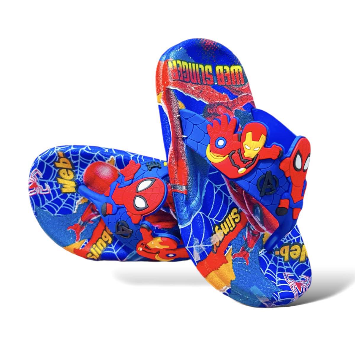 Picture of Children's Flip Flops Boys' New Cartoon Boys' Non-Slip Soft Bottom Indoor Bathroom Baby Beach Slippers Red- Grey & Black