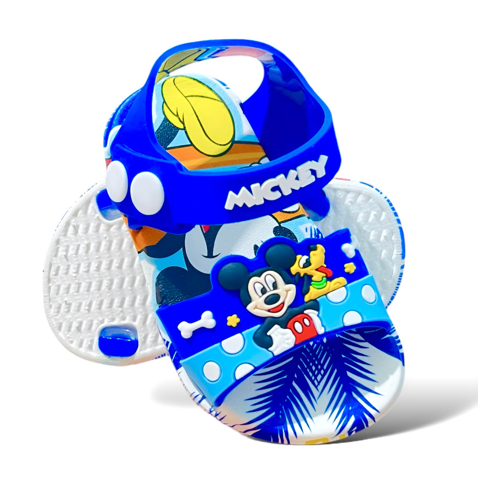 Picture of 2024 New Cute Solid Color Bear Sandals Little Children Boys and Girls Mickey-mouse Soft Sole Comfortable Toddler Shoes