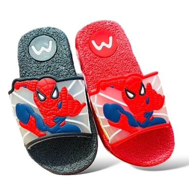 Picture of Disney Boys' Spider Man Sandals - Slip-On Slides (Toddler/Little Kid/Big Kid) Size (24/35) New Balck/Red