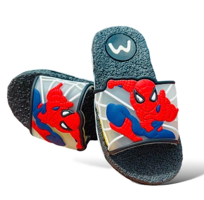Picture of Disney Boys' Spider Man Sandals - Slip-On Slides (Toddler/Little Kid/Big Kid) Size (24/35) New Balck/Red